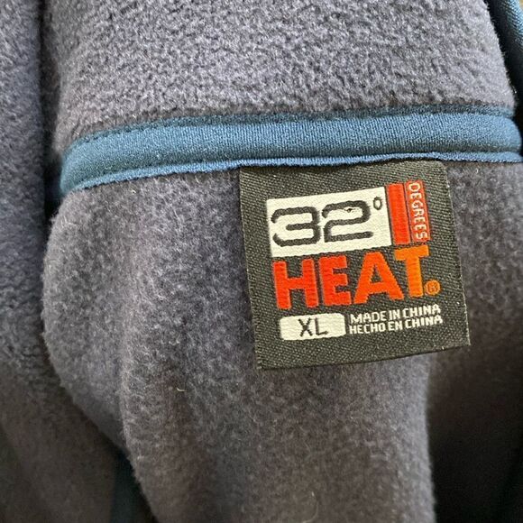 NWOT 32 Degrees Navy Blue Fleece Pullover Jacket Sweater - Picture 6 of 13